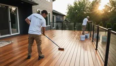 Professional deck staining and wood refinishing by expert painters in Tampa, FL