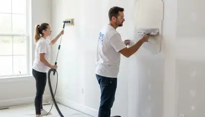 Professional drywall repair and wall restoration by expert painters in Tampa, FL home interior