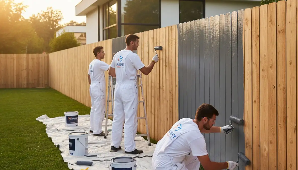 Professional fence painting in Tampa, FL with weather-resistant finishes by local house painters