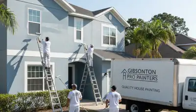 Professional exterior house painting by Tampa FL painters | paintersintampafl.com