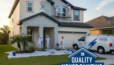 Professional house painters in Tampa, FL providing residential painting services