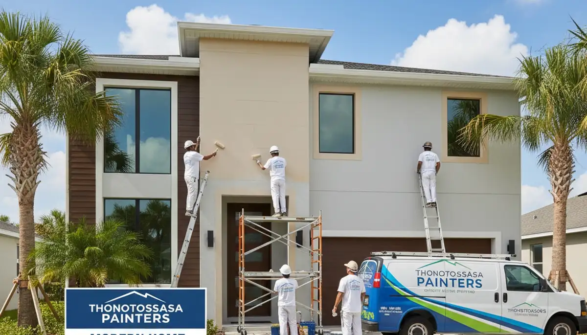 Professional house painting service in Tampa, FL for residential exterior and interior projects