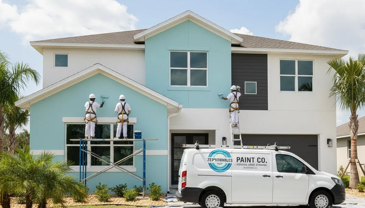 Professional house painters in Tampa FL providing exterior and interior home painting services