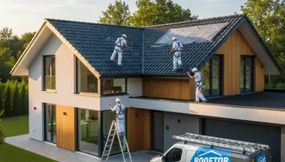 Professional roof painting and coating service in Tampa, FL protecting homes from sun and humidity