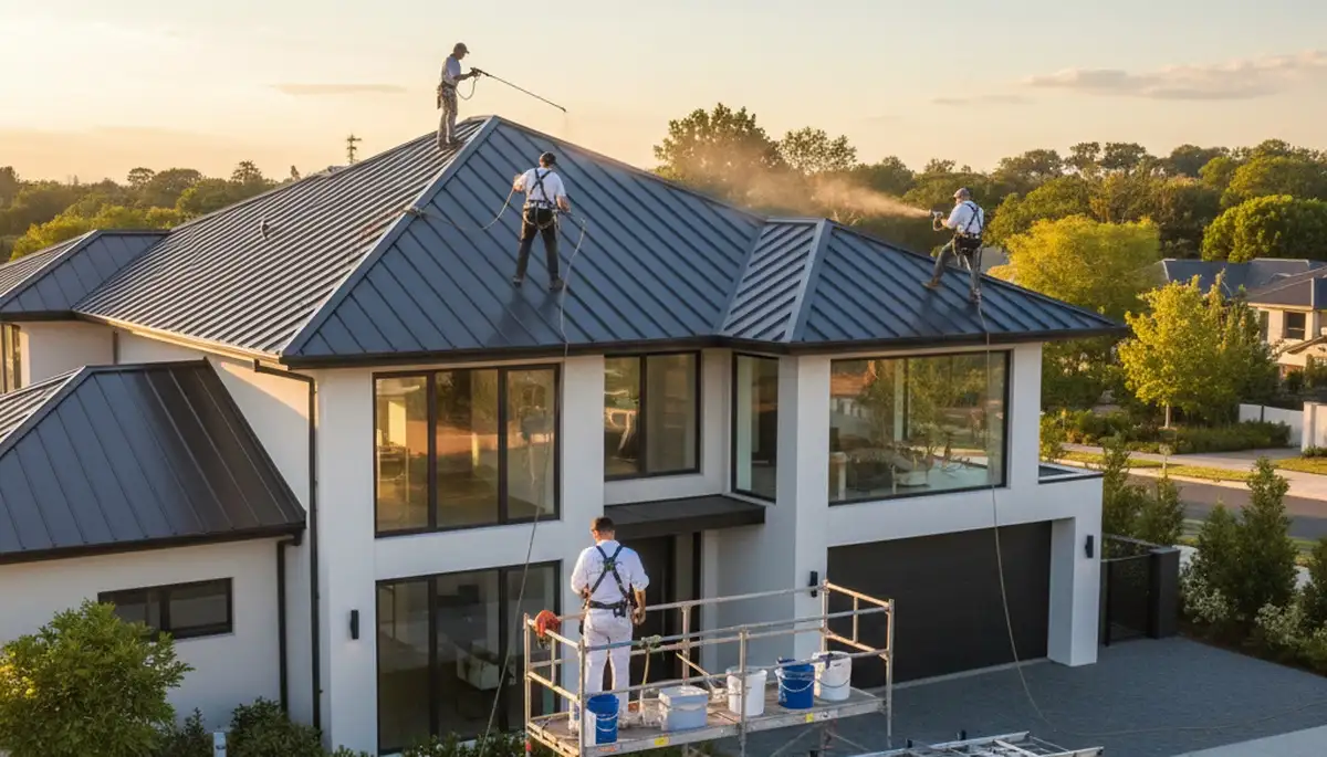 Professional roof painting and coating in Tampa, FL for durable, reflective home protection