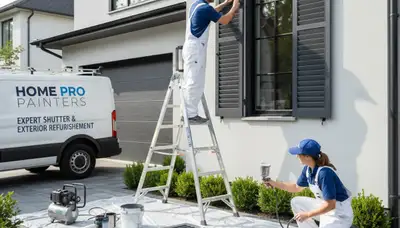 Professional shutter painting and refinishing by expert house painters in Tampa, FL